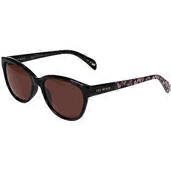 Ted Baker TB1605 011 Full Rim Black Women Oval Sunglasses UV3 Original