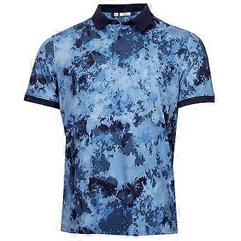 Calvin Klein heren golfpolo met digitale chaosprint van stretchjersey