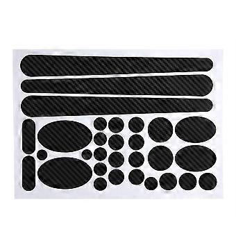 Liggende achtervork en frame Sticker Beschermer Kit voor fietsen Fiets Fiets Decal Film Carbon (3D Textuur) YMQX)