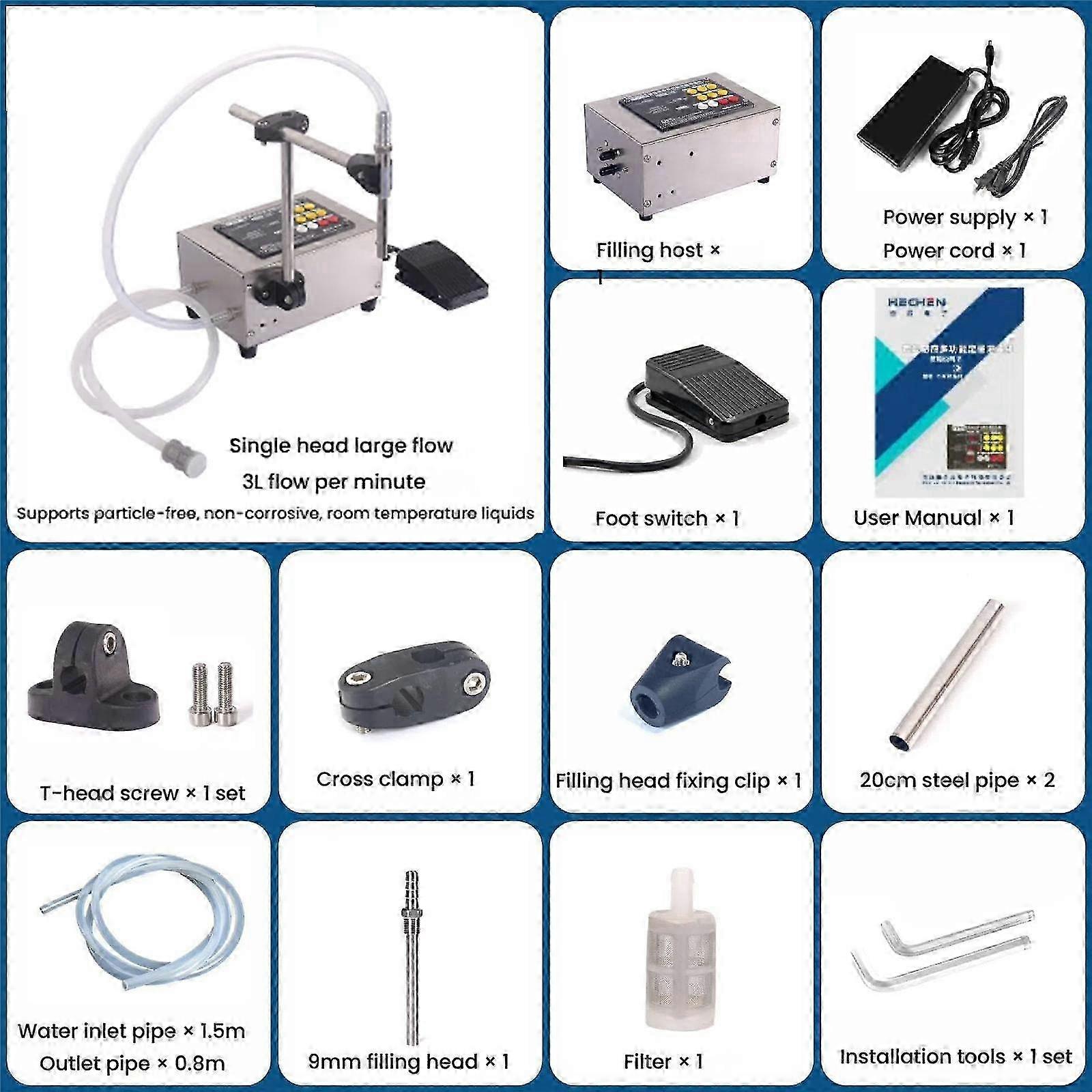Automatic Small Intelligent Single Head Liquid Induction Multifunctional Quantitative Filling Machine_Esz3