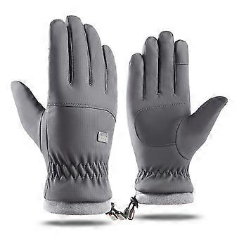 Soft Warm Winter Cycling Gloves Anti-Slip Waterproof Riding Protective Mittens Thermal Breathable Cold-proof Men/Women