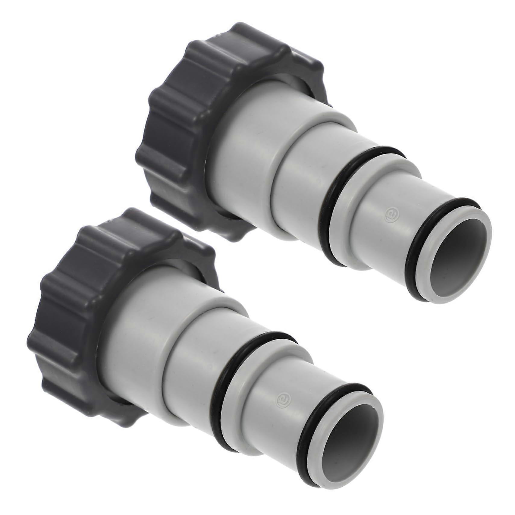 2Pcs Pool Hose Adapter Set for Swimming Pool Pump, Durable Connector with Quick Tool Installation