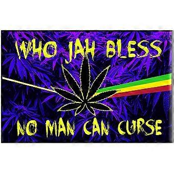 WHO JAH BLESS - WEED BLACKLIGHT Wooden Jigsaw Puzzles - MARIJUANA POT UE296