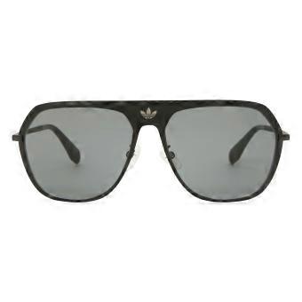 Adidas Originals OR0037 01A, lunettes de soleil unisex, monture complète noire brillante, modèle aviateur, protection UV2, article original.