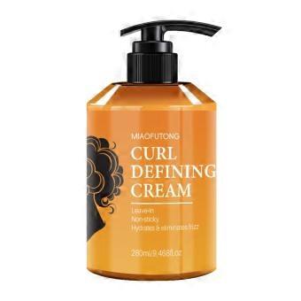 Curl Defining Cream Leave In Styling with Avocado Sweet Almond Oil Deep Moisture Frizz Control Natural Bounce for Wavy Curly Hair