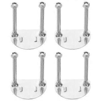 4pcs Roller Skate Base Plate Bracket Durable Double Row Installation Accessories compatible with Indoor & Outdoor Use, Suitable compatible with Adults