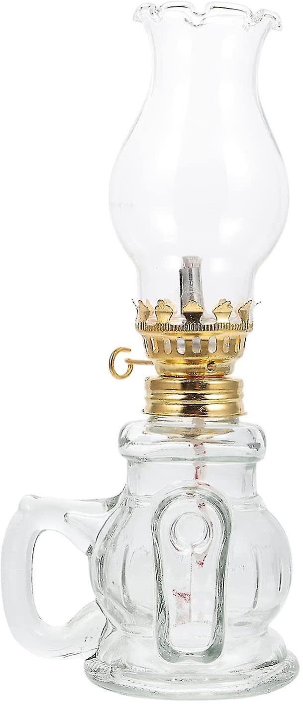 Ensemble de lampes à pétrole, lampe à huile en verre, lampe tempête, lanterne tempête vintage, lampe de table rétro, veilleuse pour la maison, le salon, la table à manger de mariage D