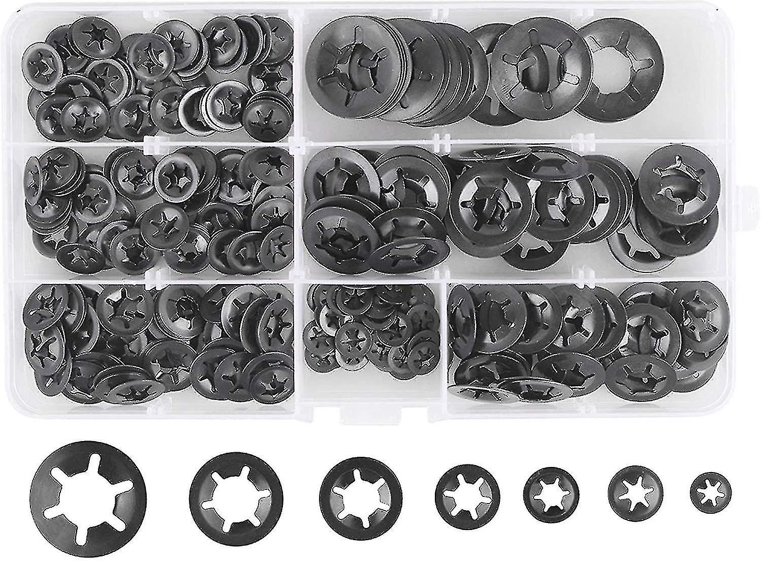 280 Pcs Lock Washers Lock Washers, Steel Lock Washers Quick Lock Washers