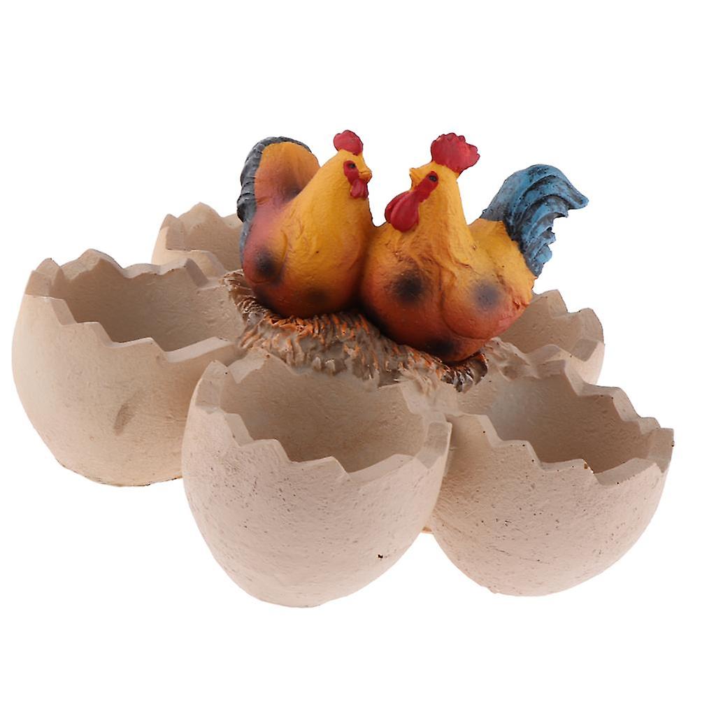 Chick and Eggshell Creative Cute succulent plant landscape resin flowerpot