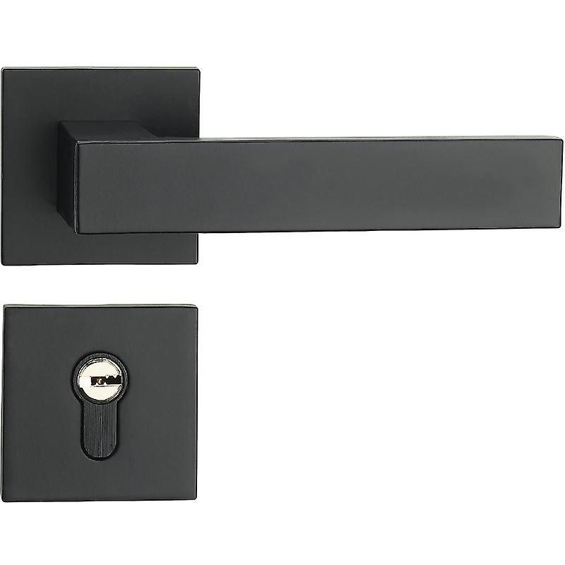 Square handle with locking grip, black