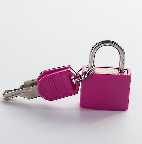 10 Cadenas à Clé Miniatures Colorés - Pour Valises, Casiers, Sacs - Idéal École Ou Voyage