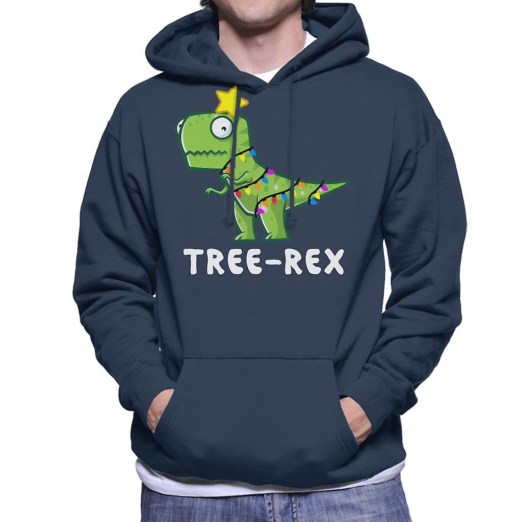 Christmas Tree Rexa męska Bluza z kapturem