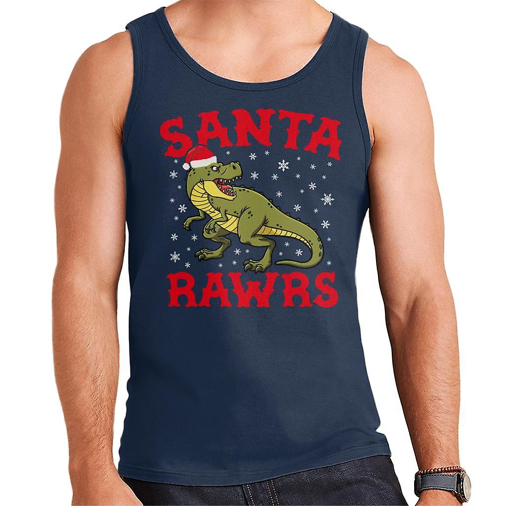 Christmas Santa Rawrs Men's Vest