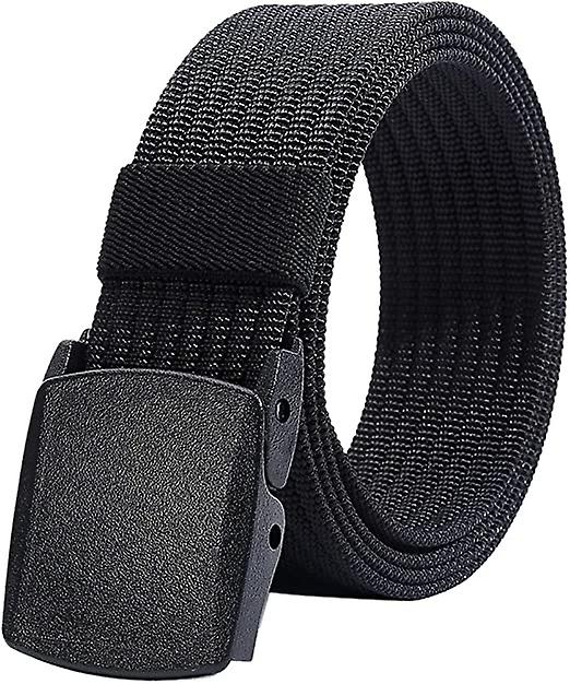 Men's Nylon Belt - Black Plastic Buckle - Fully Adjustable Work Belt
