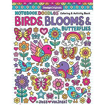 Notebook Doodles Birds Blooms And Butterflies - Jess Volinski