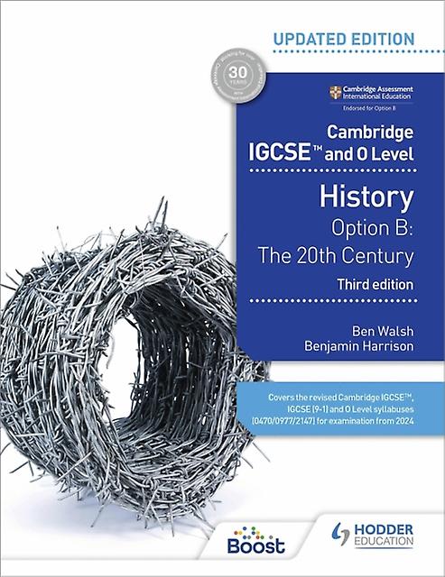 Cambridge Igcse And O Level History 3rd Edition Option B The 20th Century by Benjamin Harrison Paperback