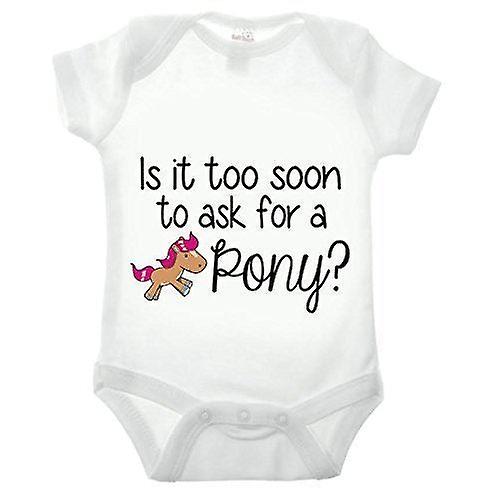 Too Soon To Ask For A Pony Babygrow