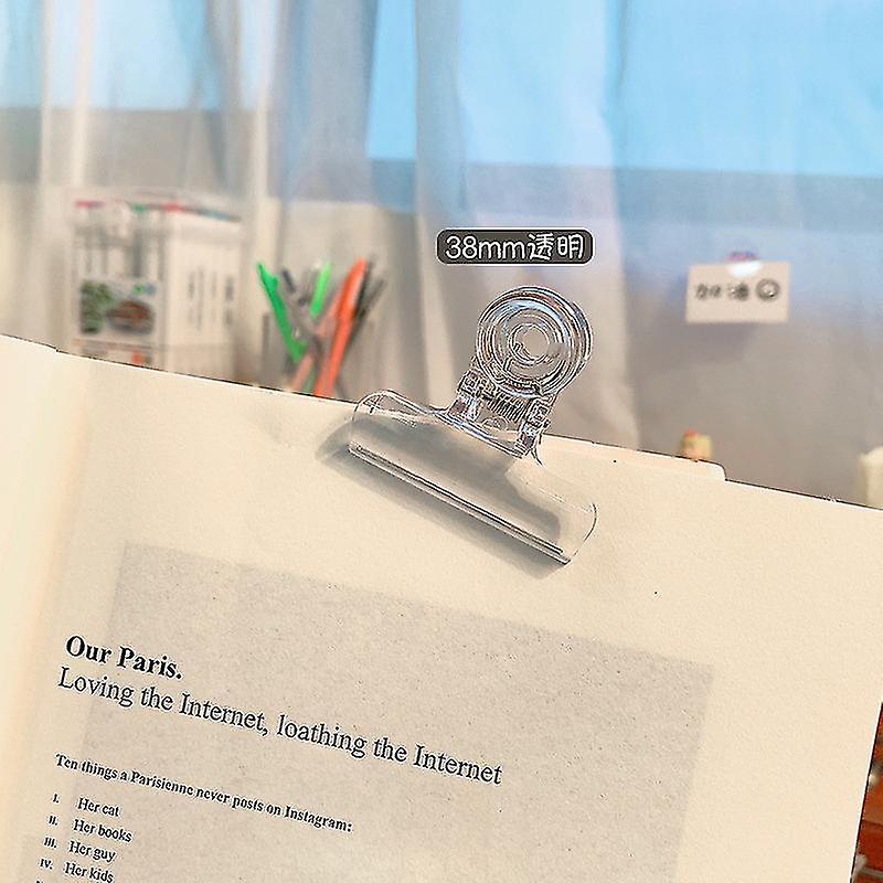 Creative Plastic Transparent Clip Multifunctional Cute Dovetail Clip Color Fixed File Snack Seal Cli