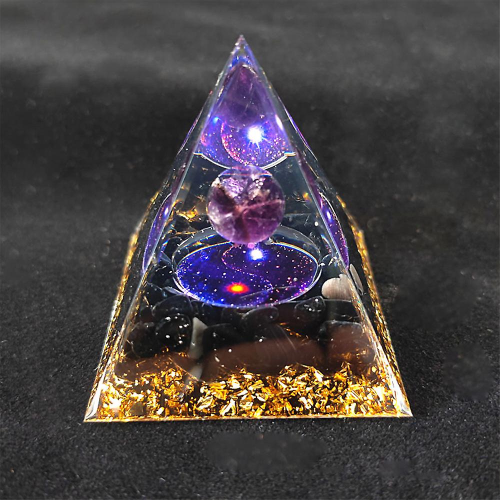 Pyramid Crystals Statue Ornaments Creative Craft Tabletop Statue Suitable