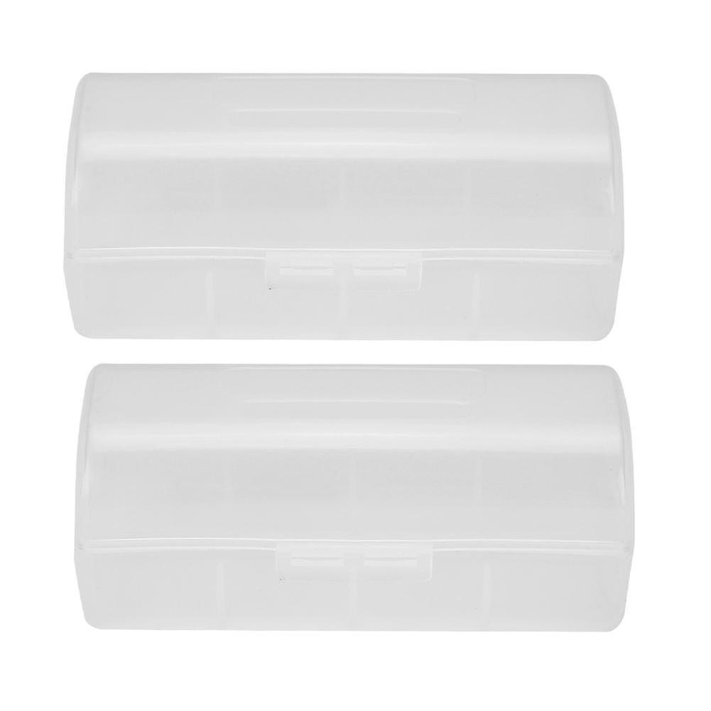 2PCS 26650 Battery Storage Box Case Holder Waterproof Batteries Protector Cover