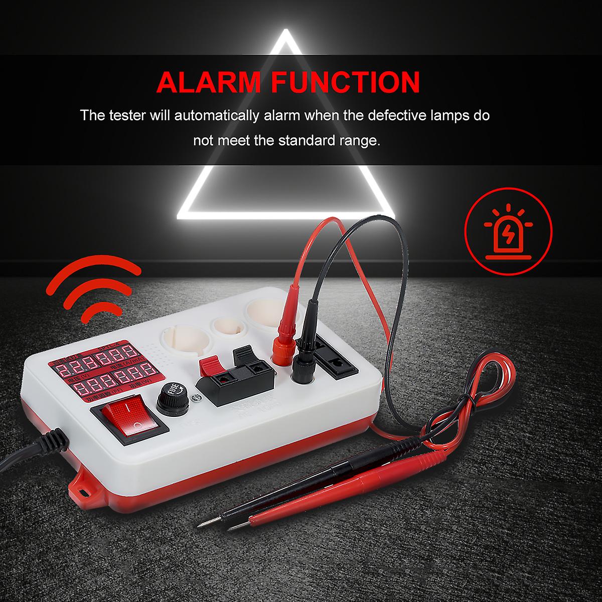 Led Lamp Bulb Light Voltage Quick Fast Tester Electric Power Meter For E27 B22 E14 Lamp Bulb Light Test Box With Sound Alarm