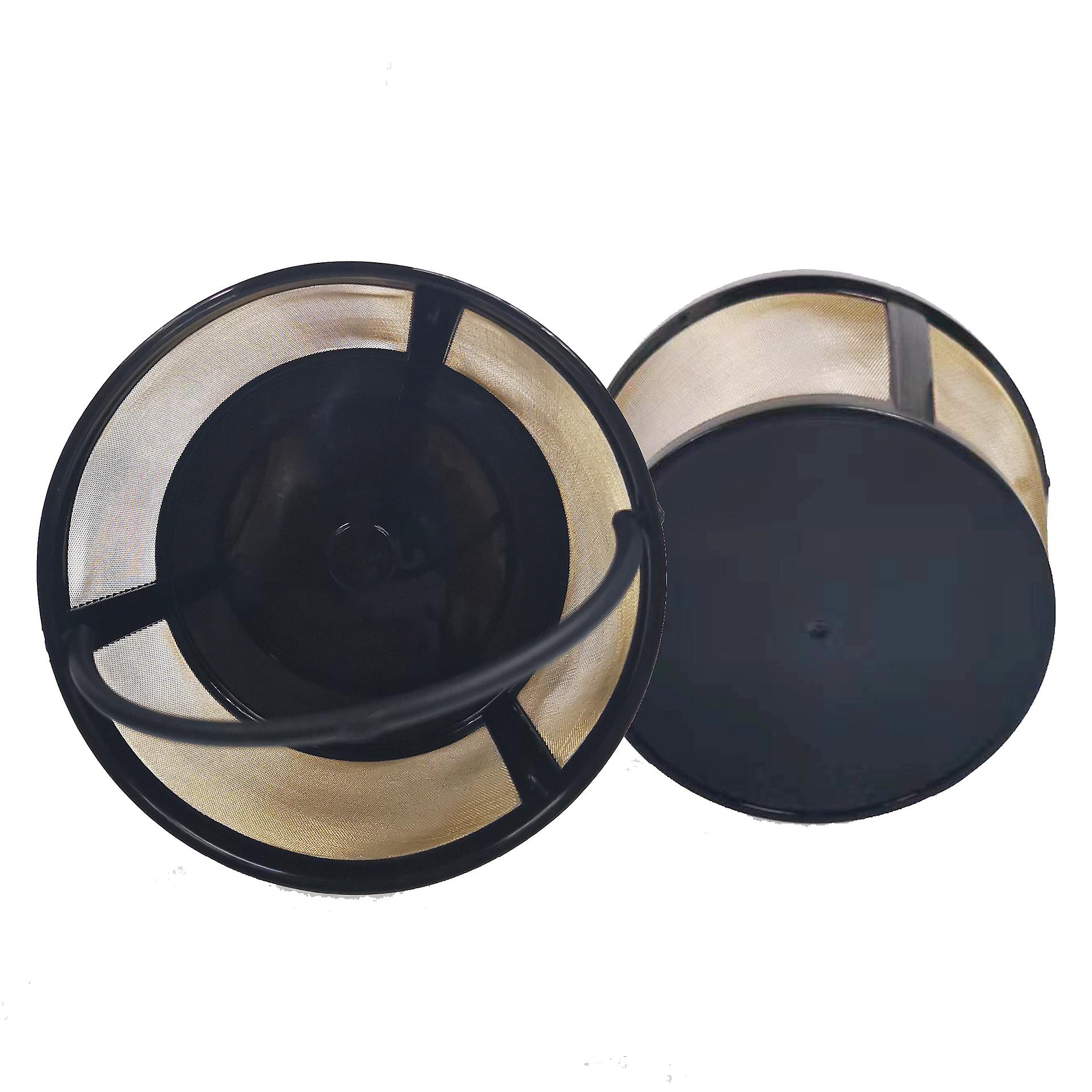 2Pcs Gold Reusable 4 Cup Basket Coffee Filter for Mr. Coffee Makers