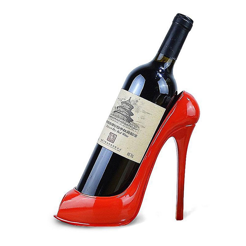 ZHOUBA Creative High Heel Shoe Wine Bottle Rack Holder Home Office Bar Decorative Shelf