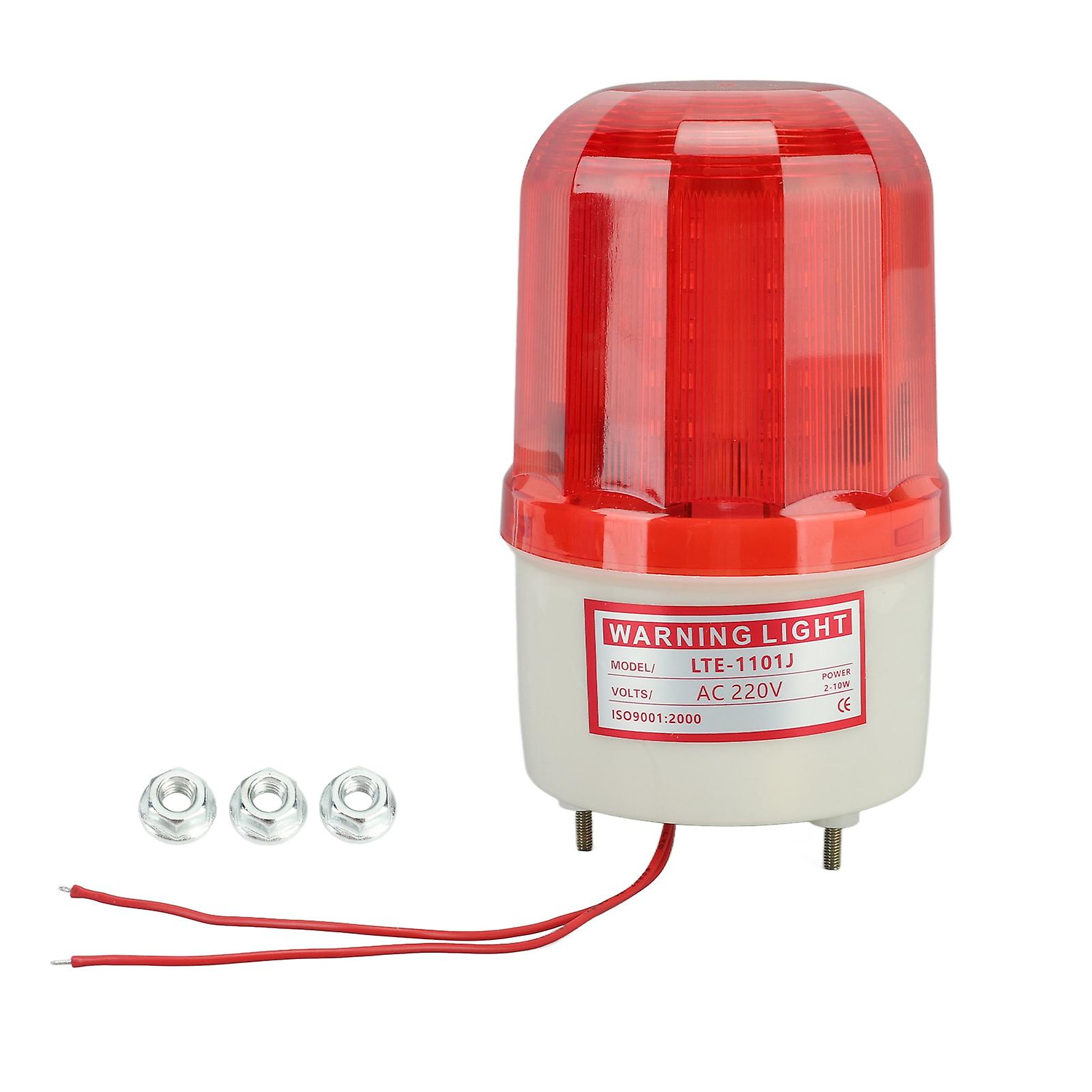 Lampe d'alarme rotative à LED 10 W, clignotante à 360 degrés, pour porte coulissante et télescopique, 220 V
