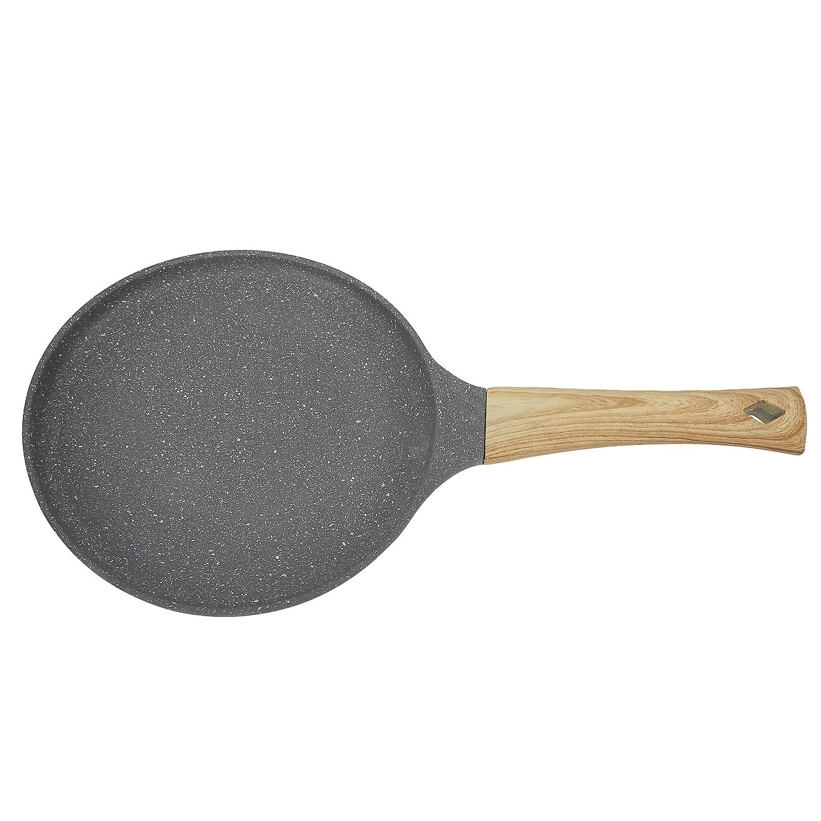 Frying Pancake Pan Flat Bottom Even Heating Stick Free Cooking Kitchen Ware with Handle for Food 24cm / 9.45in