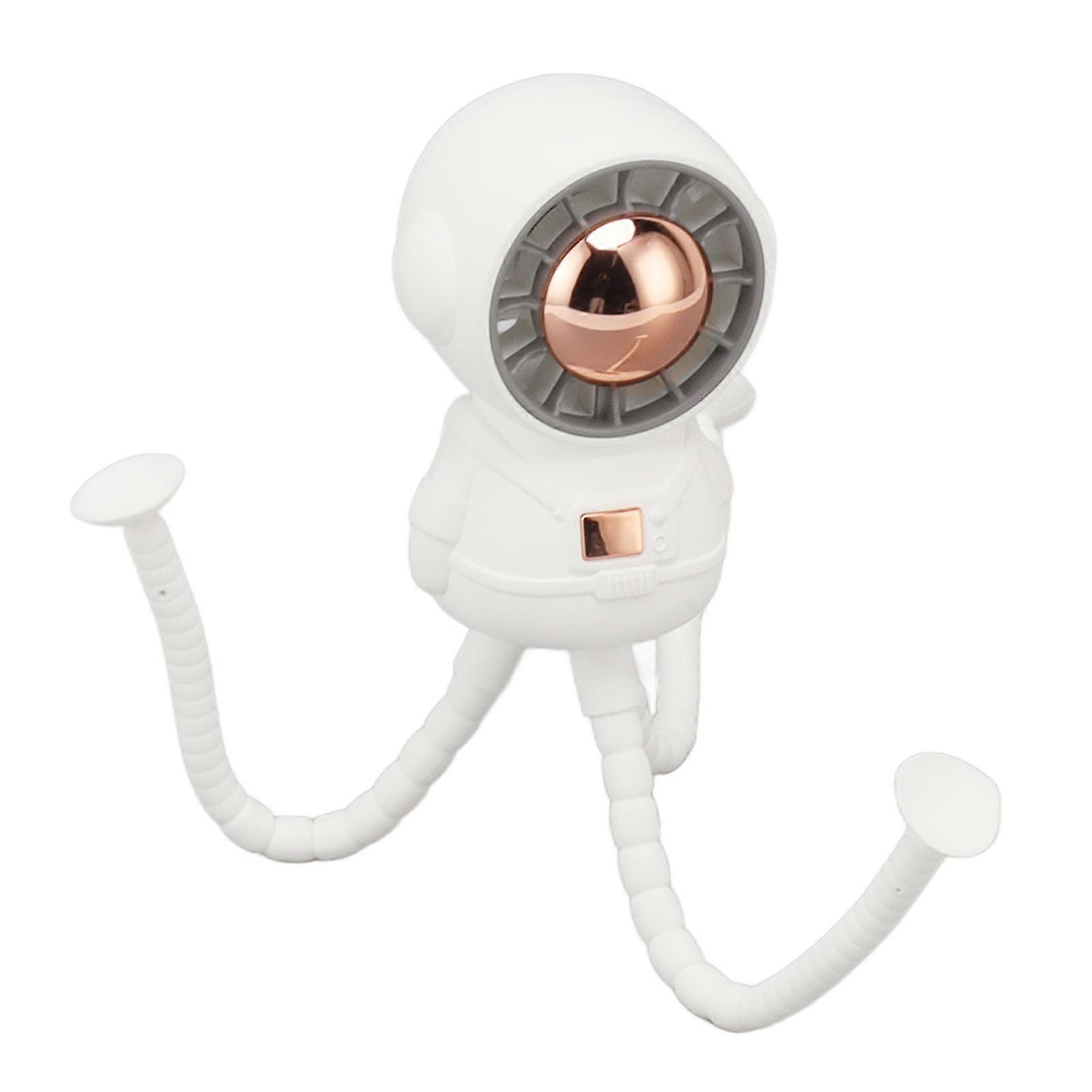 Handheld Stroller Fan USB Astronaut Shape 3 Gears Adjustable Portable Mini Stroller Fan with Flexible Tripod Clip On 