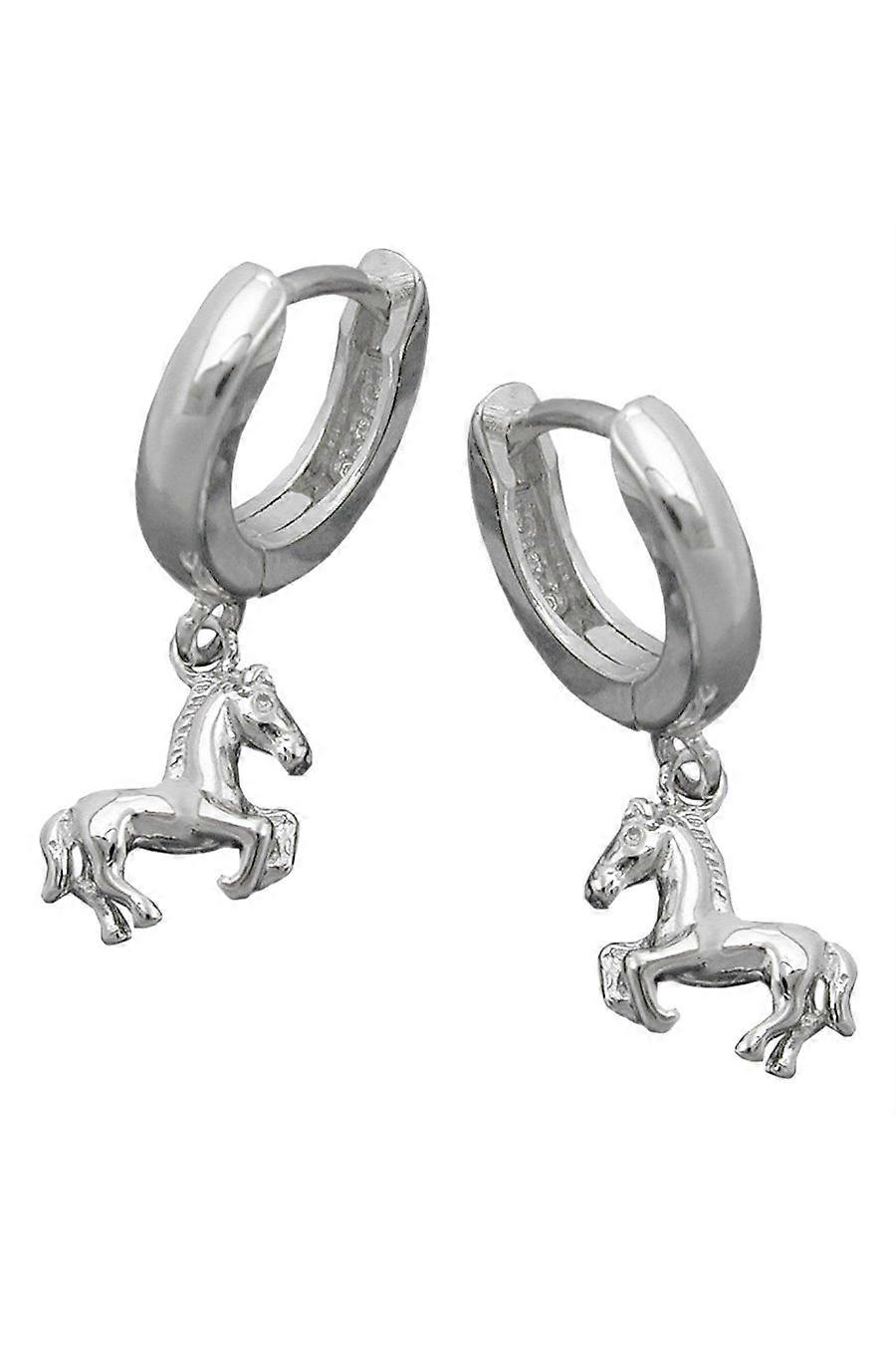 Hoop Earrings With Horses Silver 925 - Gl93430
