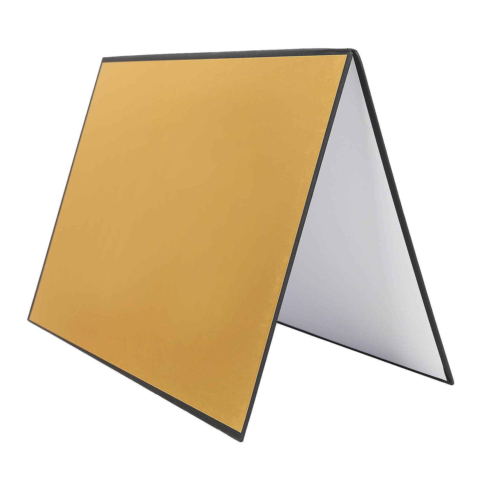 3 in 1 Light Reflector for Photography, Cardboard, A3 Size, Foldable, Photography Accessory, Gold, White, Black