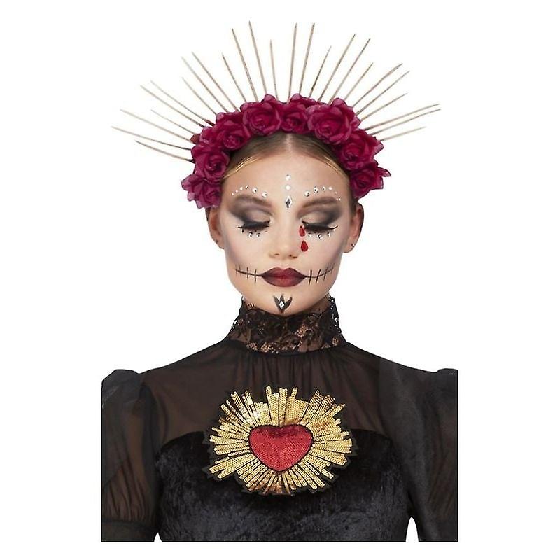 Sunburst Day Of The Dead Headband Womens