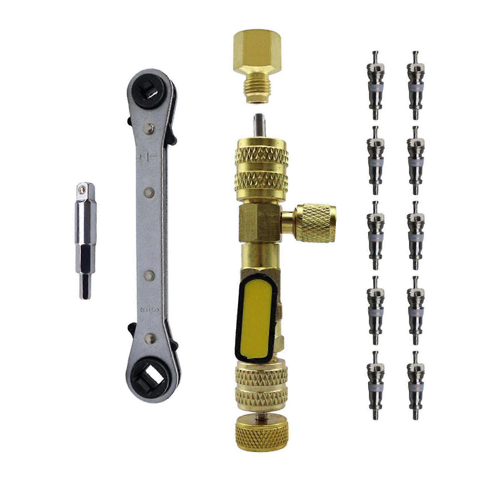 AC Valve Core Remover: Multifunctional Air Conditioning Valve Core Tool Kit