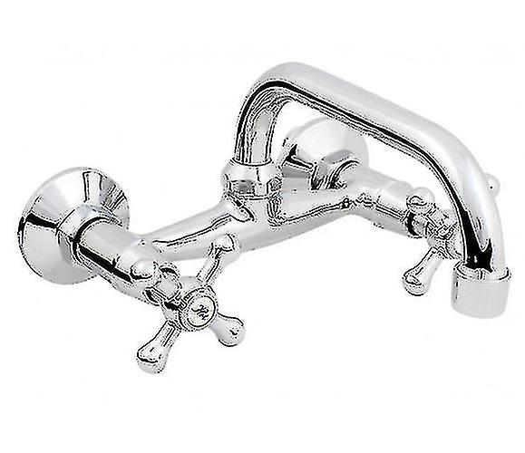 Robinet mitigeur mural 20cm C bec robinet chromé laiton plaqué