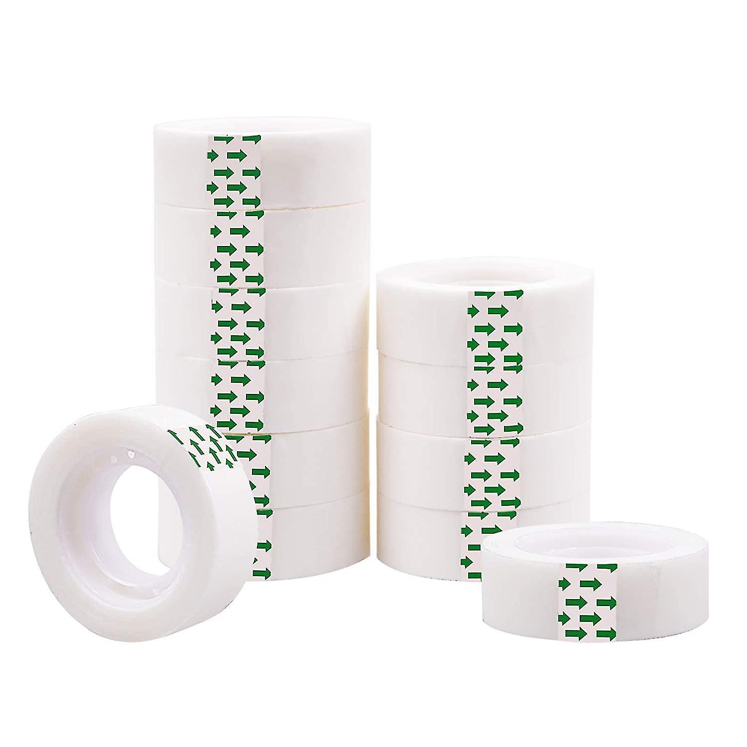 Invisible Tape Refills For Dispenser 12 Rolls 0.7 Inches Transparent Tape