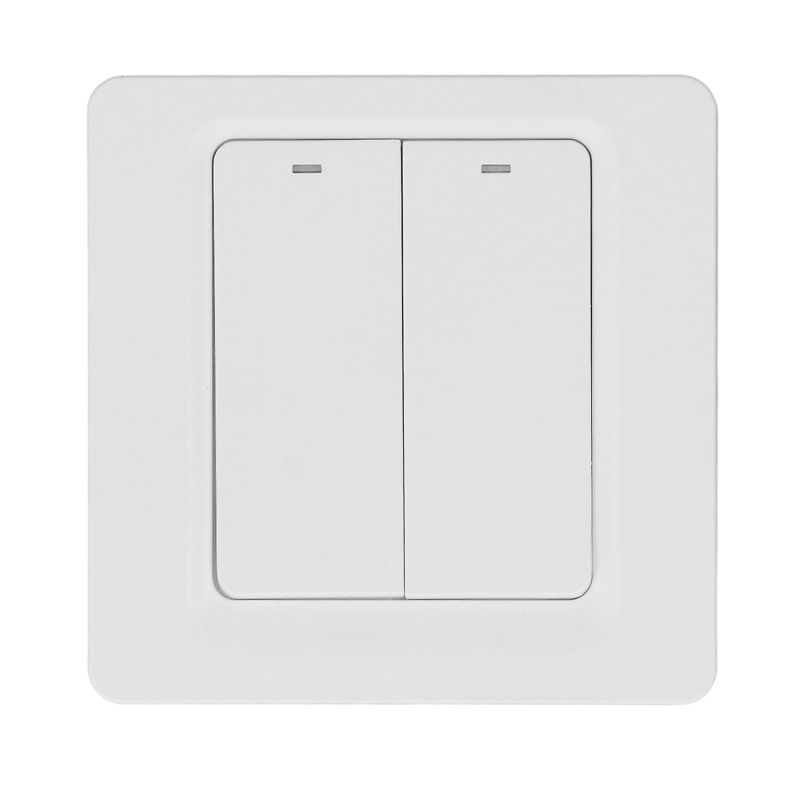 WiFi BLE Smart Pushbutton Switch for Voice & App Control, AC 100 - 240V Home Wireless Wall Switch