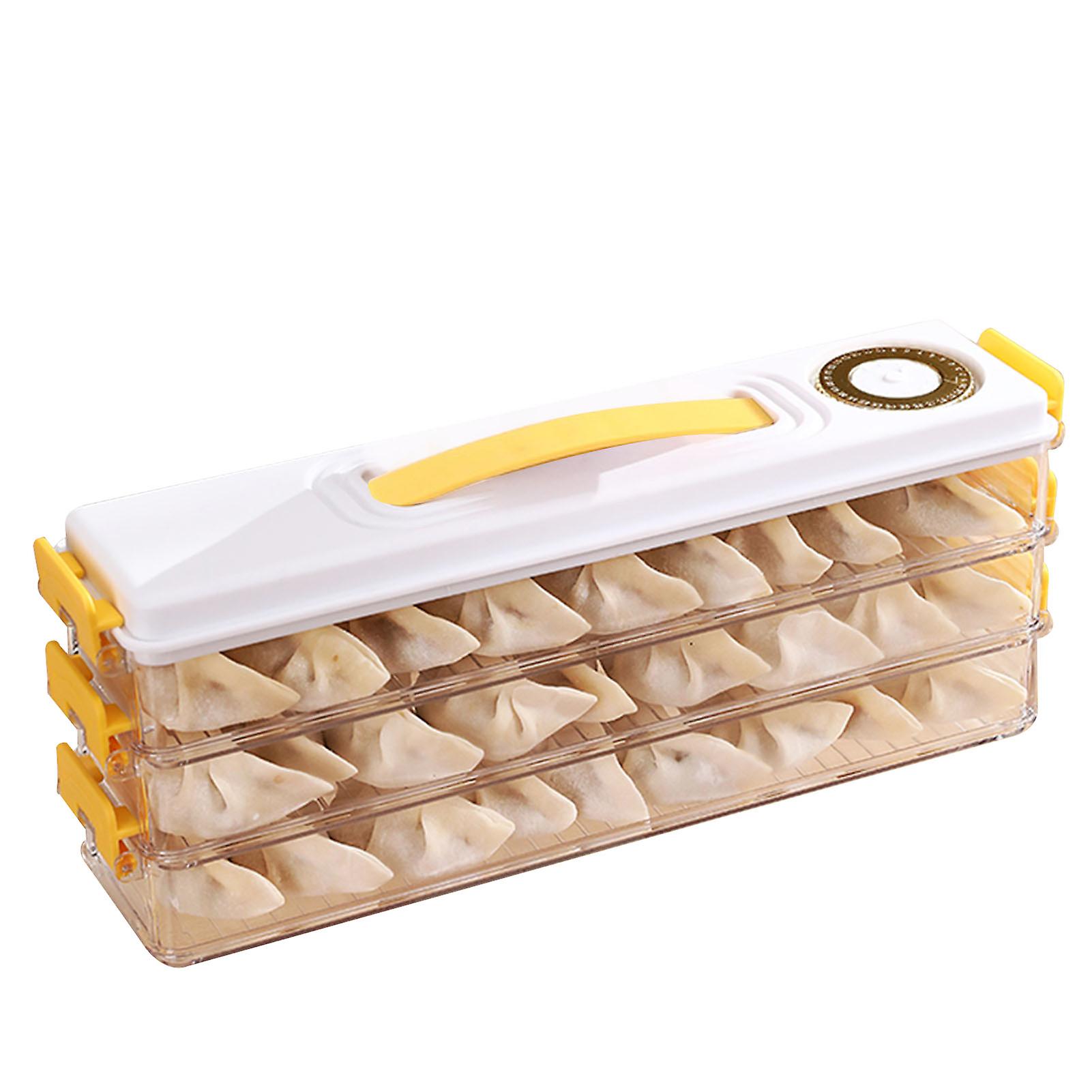 Dumpling Storage Container Food Grade Plastic Refrigerator Dumpling Storage Box for Home