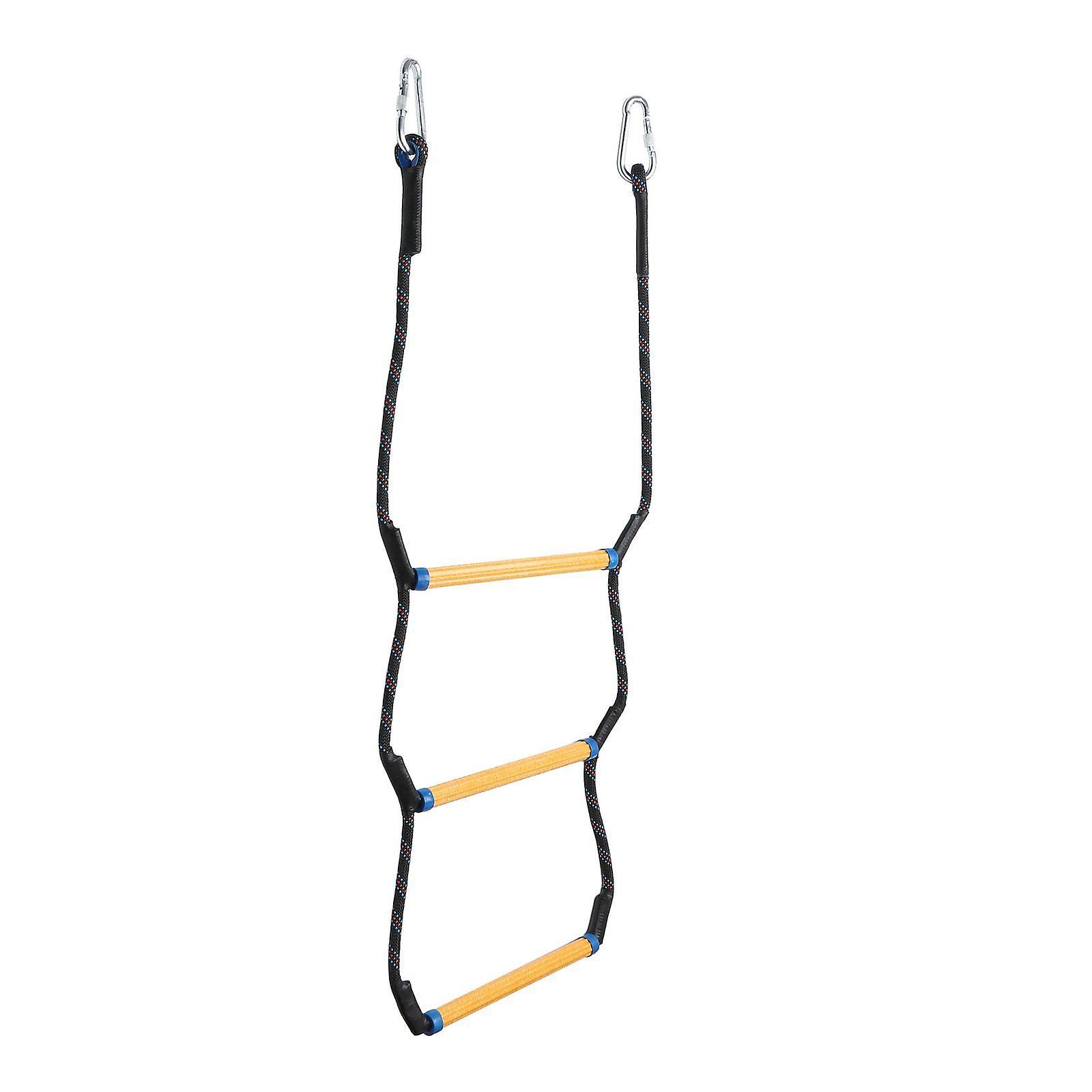 Climbing Ladder Portable Boat Rope Ladder for Inflatable Boat Yacht Kayaking Three Tire