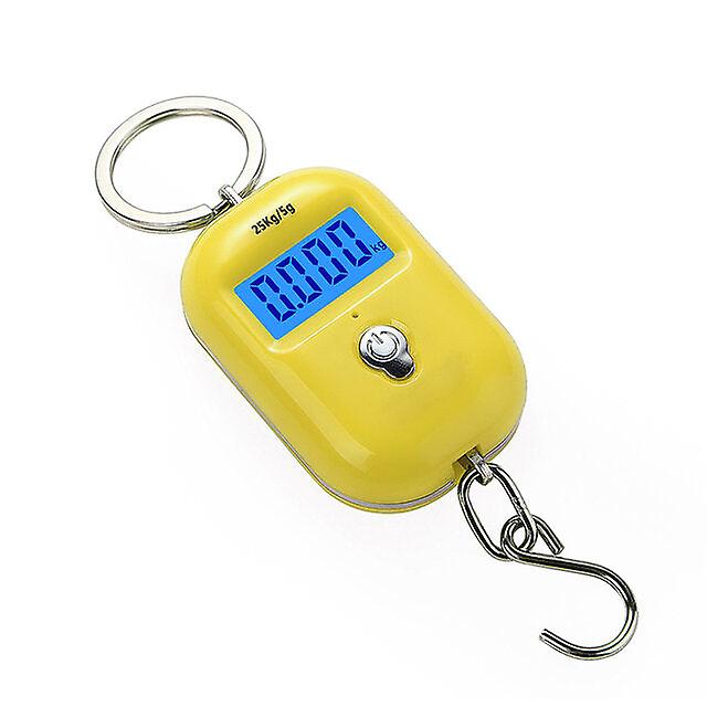 Mini Keychain Digital Hanging Scale Mini Electronic Luggage Hook Scale Lcd Backlight Kitchen Steelyard