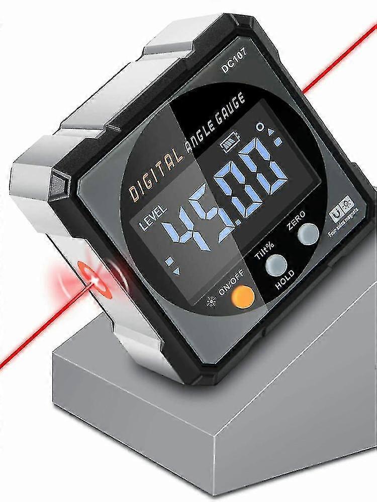 Digital Angle Finder, 3 In 1 Laser Level And Angle Gauge Inclinometer Magnetic 3In