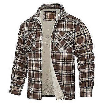 Men's Flannel Lumberjack Jacket Buffalo Plaid Fruugo UK