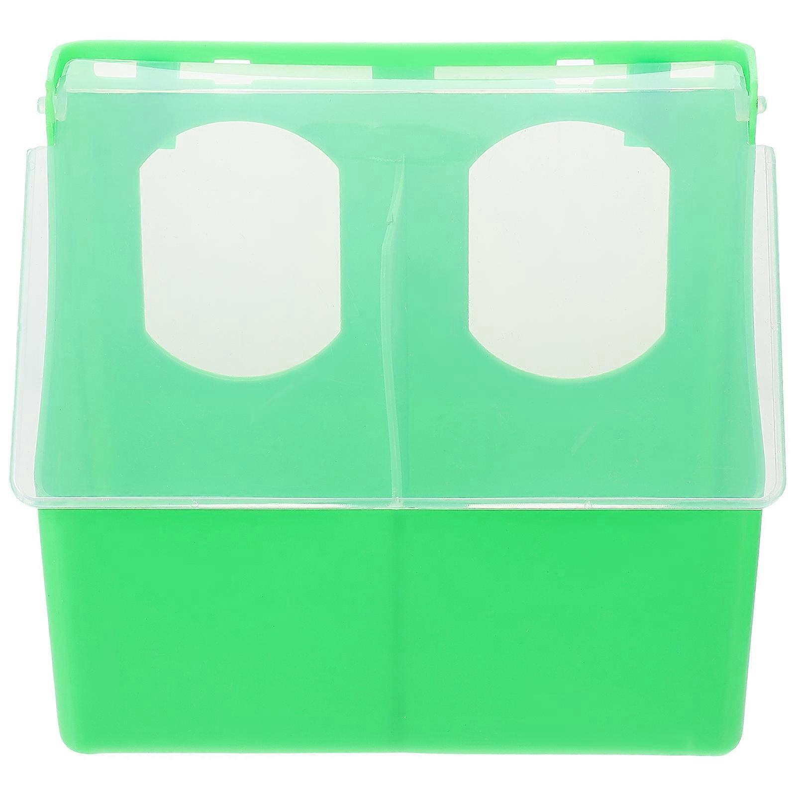 Plastic Quail Feeder Household Bird Feeder Multi-function Bird Cup Pigeon Accessory (Random Color)