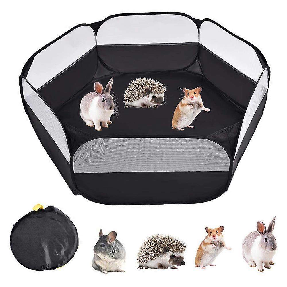 Portable Small Animals Cage Tent, Breathable Pet Playpen Pop Open Exercise Fence