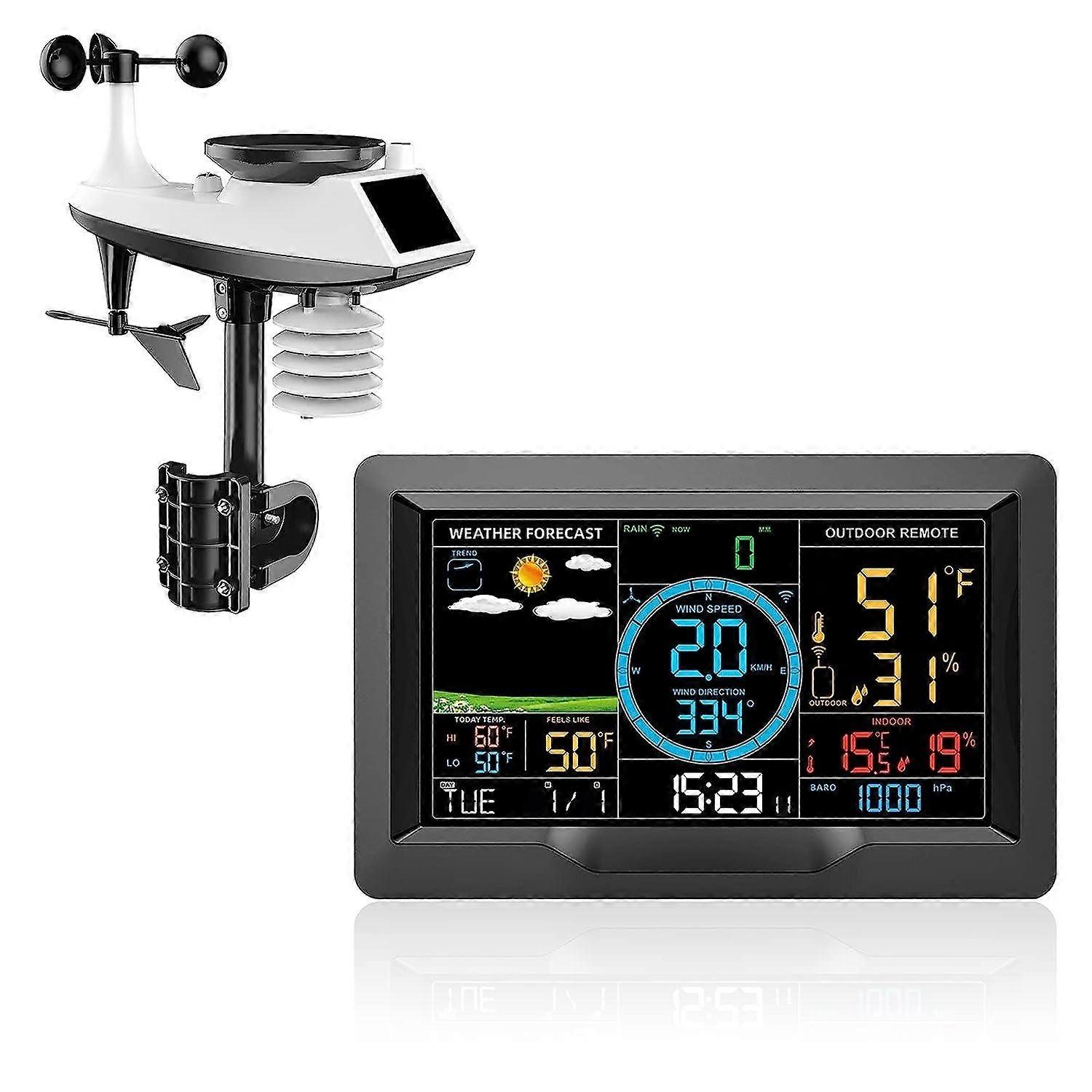 Weather Stations Wireless Thermometer with Wireless Color Display