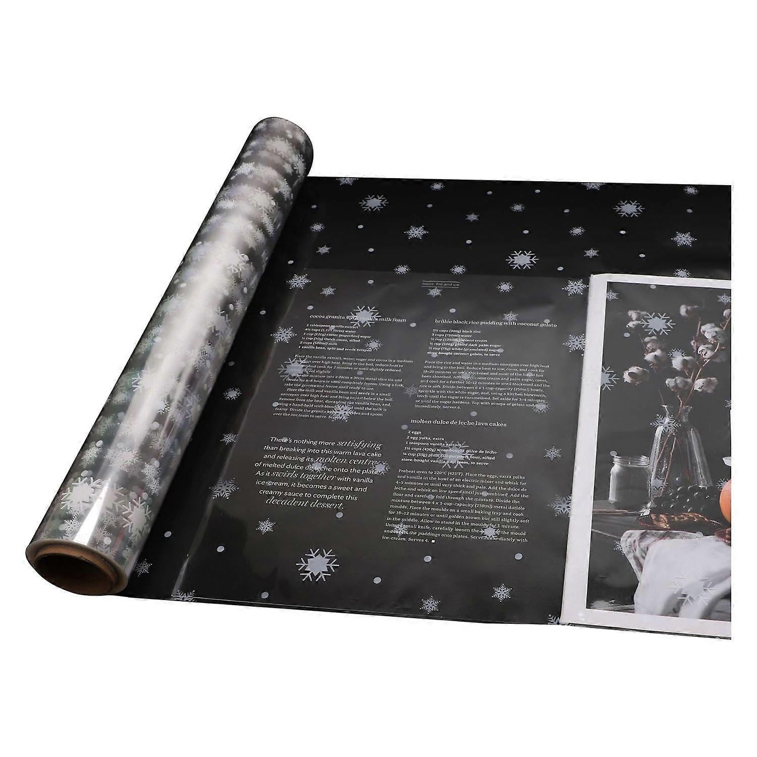 1 Roll Gift Wrapping Paper Christmas Pattern Wrap Roll Durable Beautiful Flower Packaging Paper for