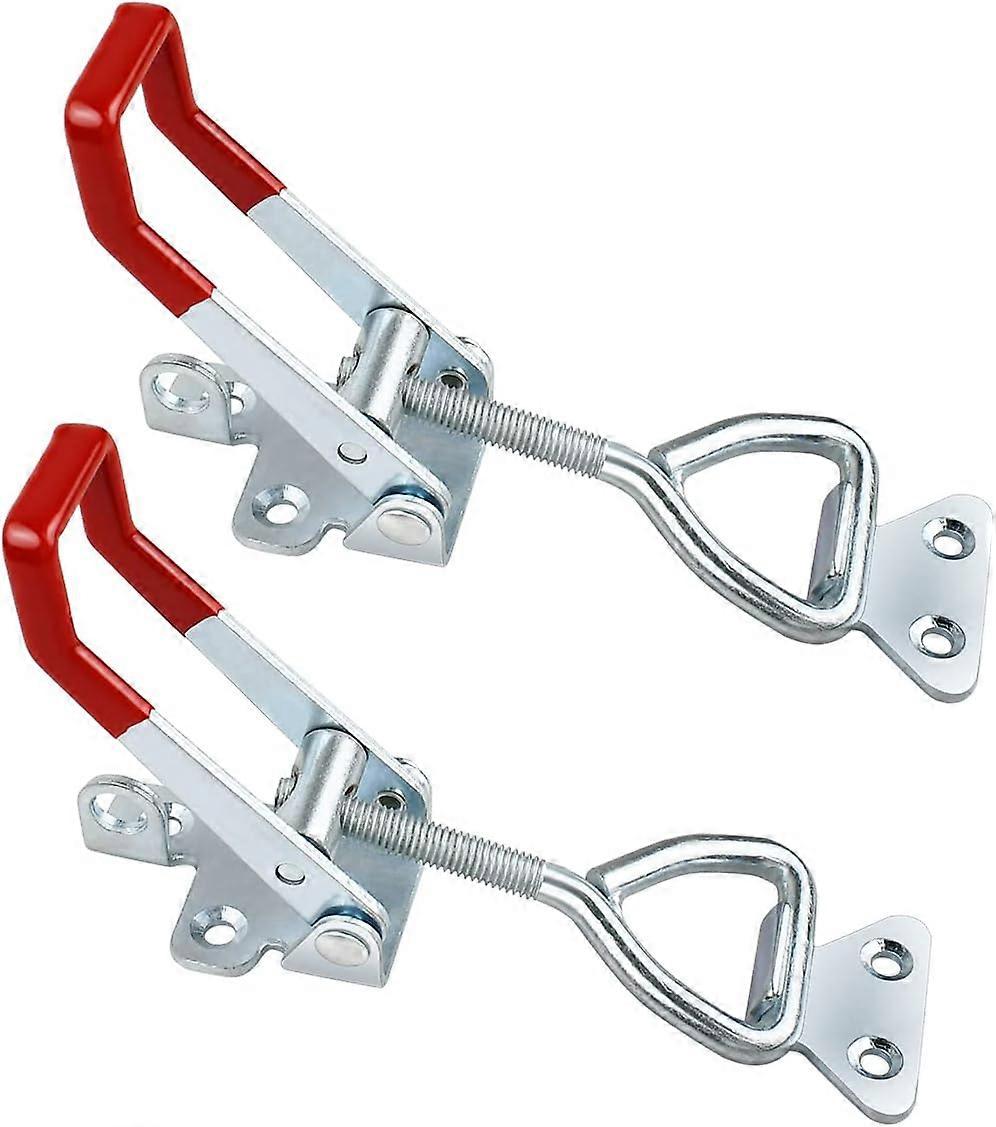 2 PCS Heavy Duty Toggle Clamp Latch 4003 Adjustable Latch Hardware  1320Lbs Holding Capacity  Quick Release Pull Latch Clamp for Box Case Trunk  Indus