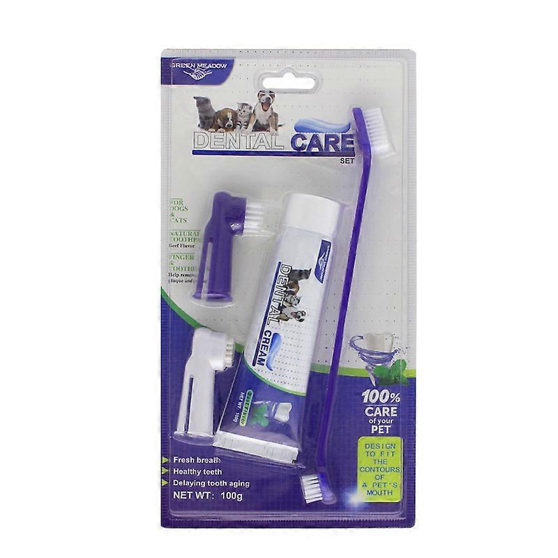 Pet toothbrush toothpaste set