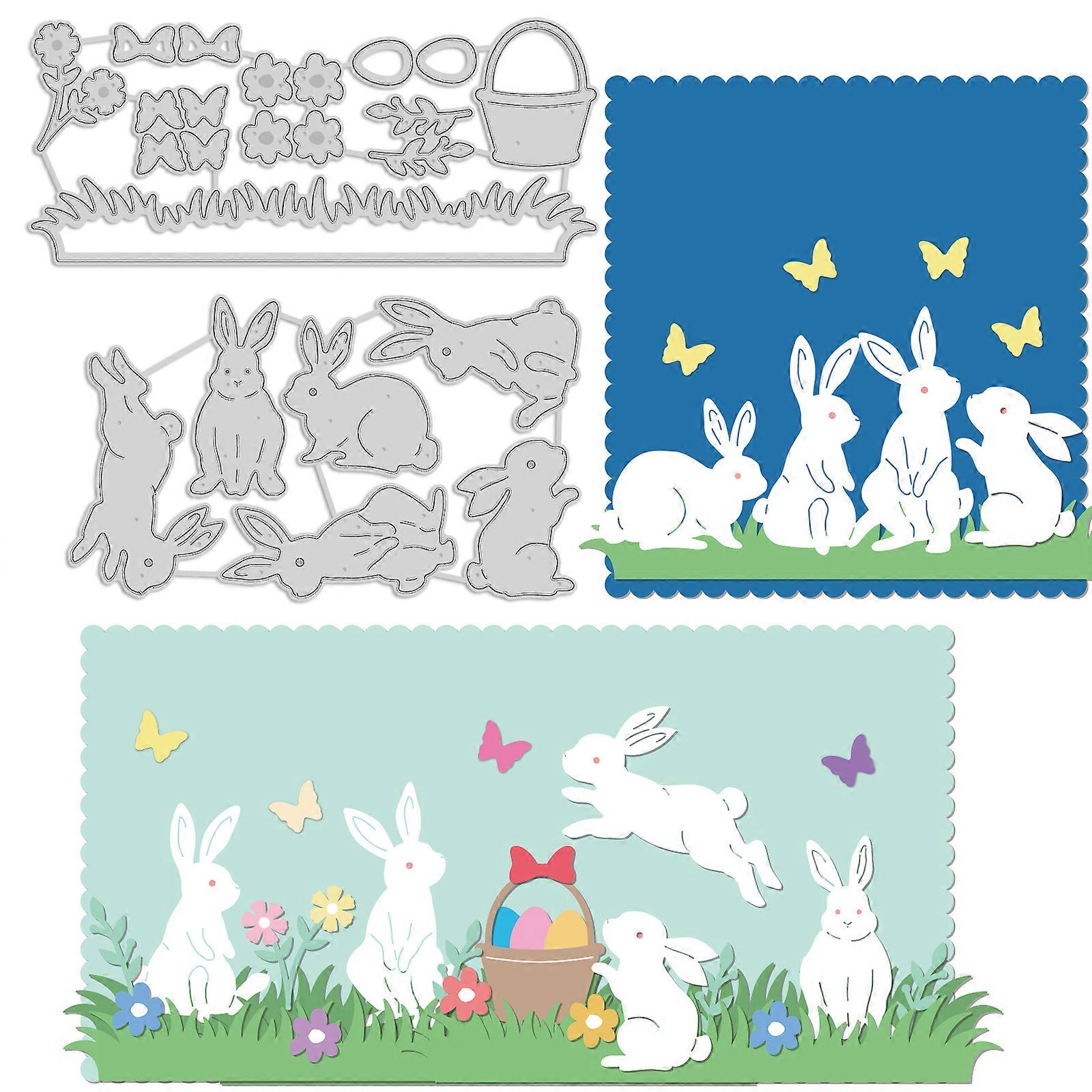 Easter Bunny Pattern Decoration Template Reusable carbon steel Stencil