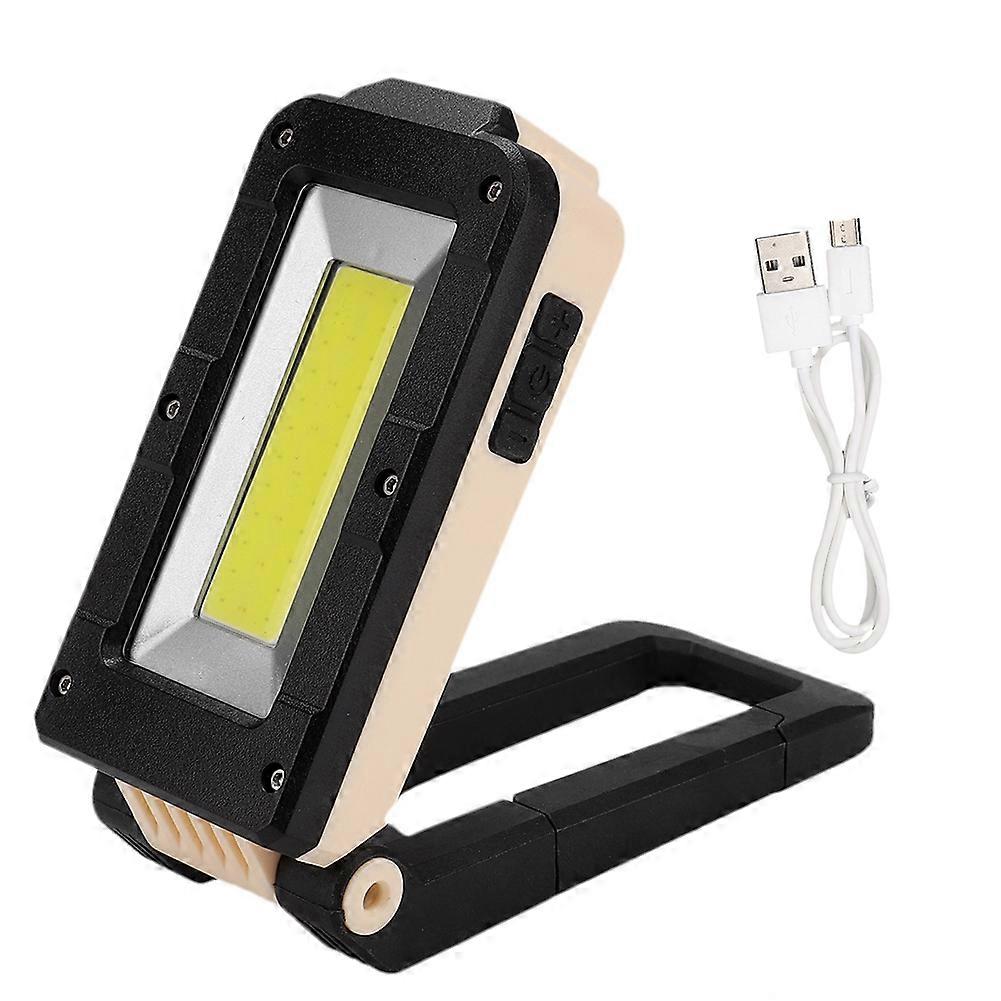 Outdoor Portable USB Rechargeable LED Flashlight Magnetic COB Work Lamp with Hook